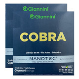 Kit Com 02 Cordas Giannini Nanotec Viola Tensão Leve Níquel