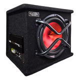 Subwoofer Plano Amplificado Parlante 10 + Kit De Instalacion