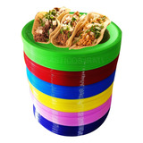 30 Platos Rigidos Taqueros Grande Lavables Reutilizables 