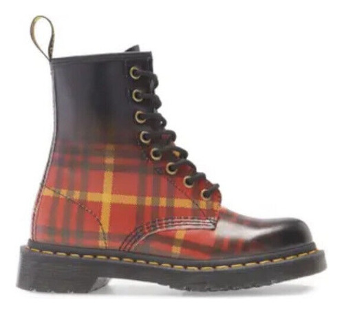 Mujer Original Dr Martens Botas Tartan Mcmarten Urban Style