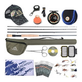 Kit Fly Fishing 7/8 Completo Pesca Mosca Carretilha Tríra