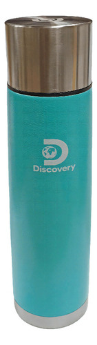 Termo Discovery Acero Inox 1 Litro Cebador Matero C/ Vaso Color Aqua