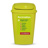 Tacho De Residuos/ Basura 12 Lts T/rebatible Colombraro 