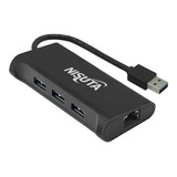 Adaptador Hub Usb 3 Puertos Usb 3.0 + Conector Rj45