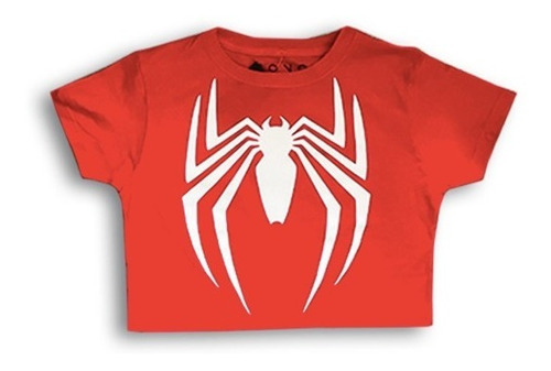 Crop Top Kong Clothing Spiderman Ropa Gym Fitness