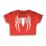 Crop Top Kong Clothing Spiderman Ropa Gym Fitness