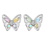 Hermosos Aros Mariposa De 7 Mm