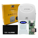Kit Alarme Monitorado Active 20 Ethernet Wifi Aplicativo Jfl
