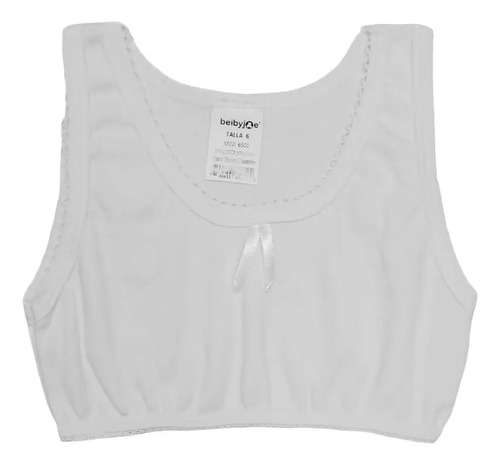 Top Corpiño De Algodón Niña Y Adolescente Pack 2 Piezas 6501