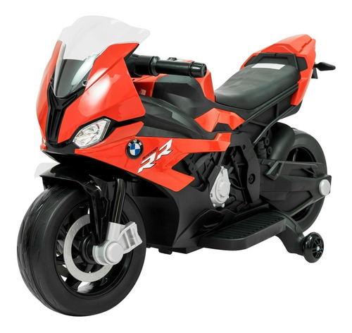 Moto A Bateria Bmw S1000 Rr 12v 3 Velocidades Con Luces Led Color Rojo