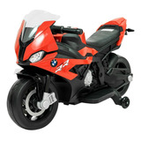 Moto A Bateria Bmw S1000 Rr 12v 3 Velocidades Con Luces Led Color Rojo