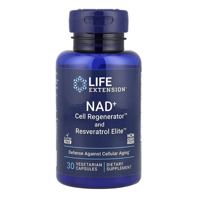 Life Extension Nad+regenerador Celular Y Resveratrol 30c Sabor Sin sabor | Envío gratis