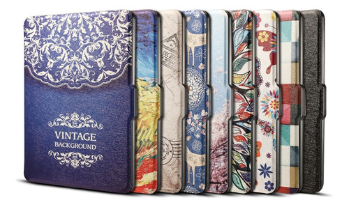 Funda De Piel Para Amazon Kindle Paperwhite 1, 2 Y 3