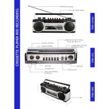 Riptunes Cassette Boombox, Boombox Retro Blueooth, Reproduct