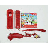 Control Nintendo Wii + Nunchuck | Rojo Original+ Cubierta