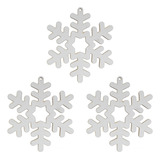 Copo Nieve Blanco Mdf Colgante Arbol Navidad 8cm Mylin 15pz Color Mod 1
