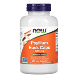 Fibra De Psyllium 500mg Now Foods Psyllium Husk 200veg Caps Sabor Sem Sabor