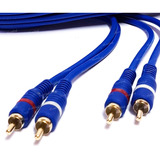5 Cables Rca Estereo 90 Centimetros Rojo - Blanco Calidad