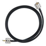 Cable De Antena Rg58 Coaxial Uhf Pl259 A Adaptador De Cobre,