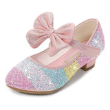 I Zapatos De Niña Sandalias Princesa Zapatillas De Cristal S