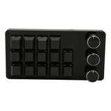 Teclado Macro Personalizado Mini, 14 Teclas, 3 Botones Progr