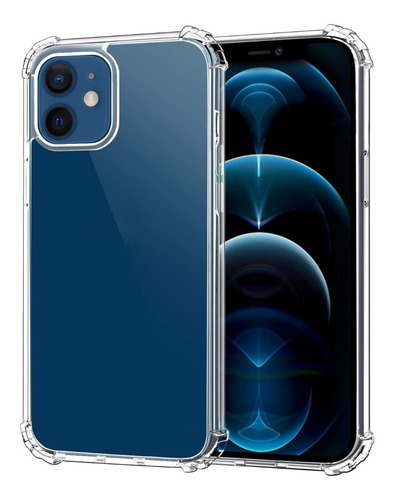 Funda Clear + Vidrio Full Cover Para iPhone 12 Pro Max