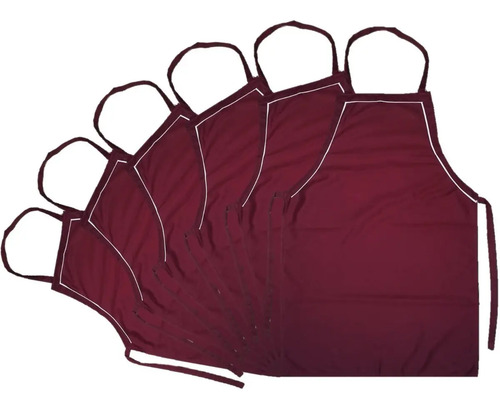 100 Mandiles Largos Sin Bolsas Resistentes Gabardina Algodón
