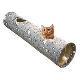 Túnel De Juguete Plegable Para Gatos, Conejos Interactivos Y
