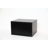 Mesa De Luz/noche Flotante Moderna Limye Linea Total Black