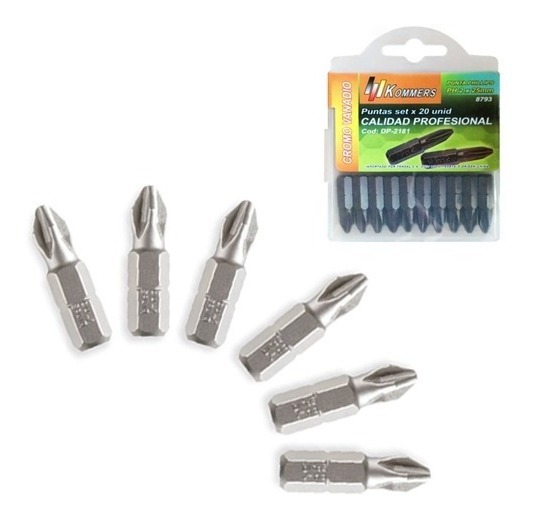 PH 2 X 25 MM. PUNTA SIMPLE X20UNI - ABRASOL