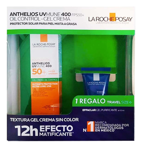 Pack Anthelios Uvmune 400 Oil Control Gel Invisible 50+