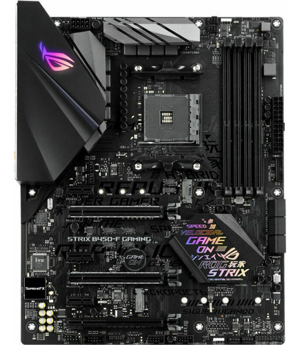 Asus Rog Strix B450-f Gaming Am4 B450 Hdmi Atx Amd Ryzen 