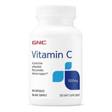 Gnc I Vitamin C I 500mg I 90 Capsulas I Usa 