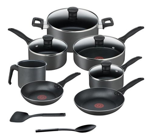 Bateria Cocina T-fal 13 Piezas Family Cook Mas Antiadherente