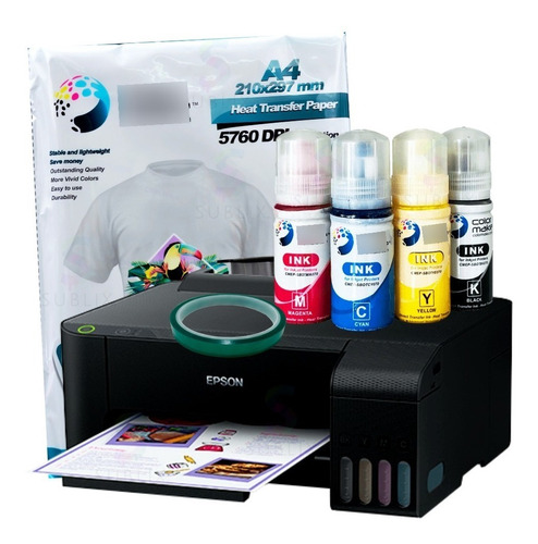 Impresora Epson L1110 Para Sublimación + Insumos Colormake
