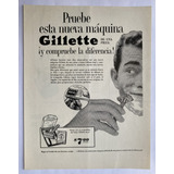 Gillette Aviso Publicitario De 1957