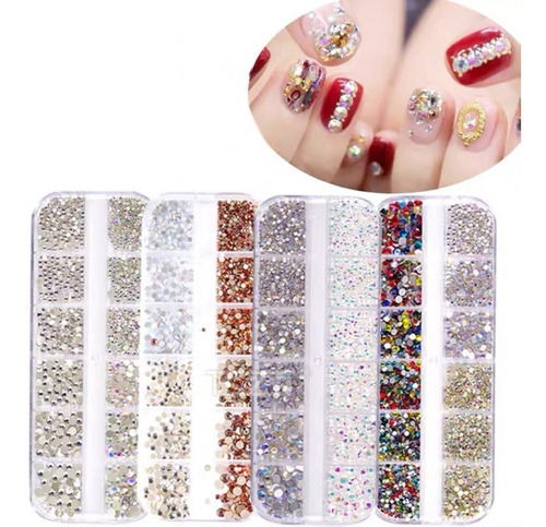  Glitter De Colores Para Decorar Uñas Set 12 - Manicure