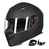 Ilm Casco Cerrado Full Face Para Motociclismo Con Bandana De