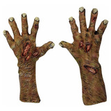 Manos De Látex Zombie Undead Large Gloves Guantes De Zombie