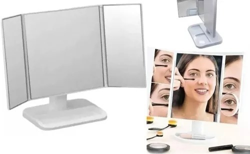 Espejo Led 360 Cosmetiquero Organizador Belleza