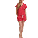 Conjunto 2 Piezas Pijama Short Tommy Hilfiger Mujer Original