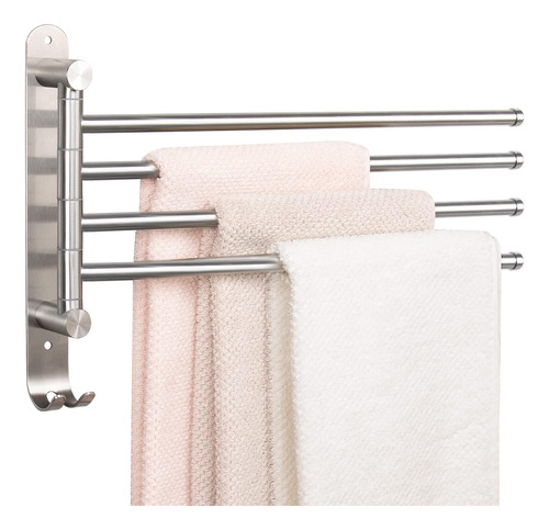 Swivel Towel Rack, Sus304 Thickened Stainless Steel 4-arm To