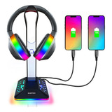 Babitoo Soporte De Auriculares Rgb Para Juegos - Soporte Par