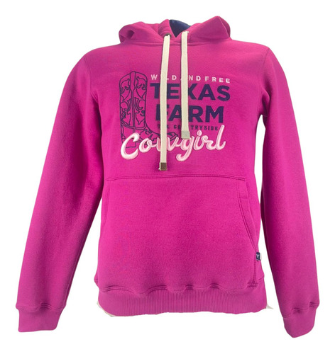 Moletom Grosso P/ O Inverno Cor Rosa Com Capuz E Bolso