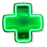 Cartel Neon Led Cruz Farmacia Diseño Decoracion Iluminacion