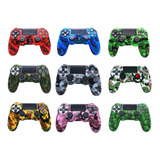 Funda Camuflada Ps4 Joystick Play 4 + 2 Cubregrips De Regalo