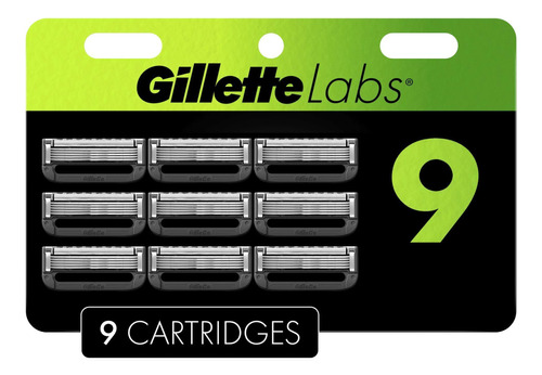Gillette Labs Lâminas Barbear C/barra Esfoliante -9 Recargas