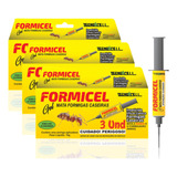 Kit 3 X Gel Mata Formigas Caseiras Tecnocell Formicel 10g