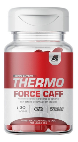 Suplemento Em Cápsulas All Fit Nutrition Thermo Force Caff Cafeína Em Pote De 30g 30 Un