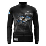 Campera Ranglan Kapho Malvinas Argentinas Heroe Black Adulto